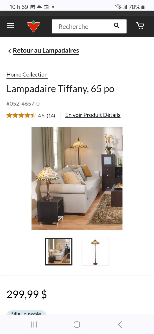 Lampe style Tiffany in Indoor Lighting & Fans in City of Montréal - Image 11