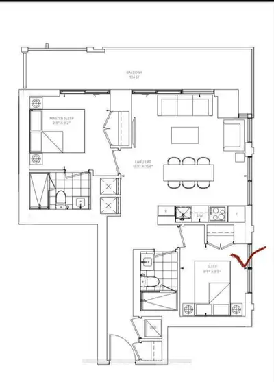 Room for Rent in a newly constructed Modern 2 Bed, 2 Bath Apartment – Female Tenants only Price: $1,...