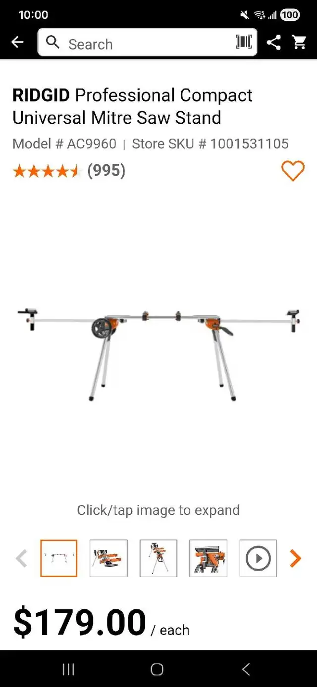 Ridgid Mitre Saw in Power Tools in Stratford - Image 3