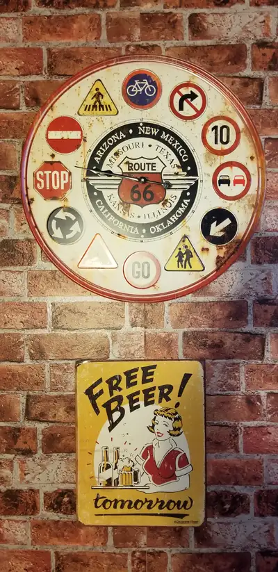 Route 66 Americana Wall Clock, View more
