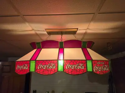 Vintage Overhead Coca-Cola Lamp, View more