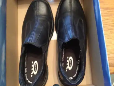 Quad Comfort Black Leather Uppers Shoes, View more