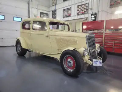 1934 Ford Tudor Sedan For Sale All Steel Body Restored Top to Bottom 348 Chevy Engine ~ Rebuilt with...