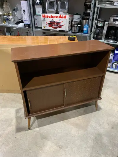 MCM Darkwood Side board with sliding doors, View more