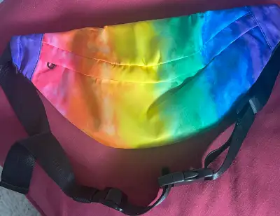 Rainbow Tie Dye Fanny Pack, View more