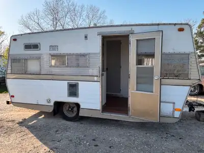 Pull behind trailer for sale. It has been a good trailer for us however we no longer have the time t...