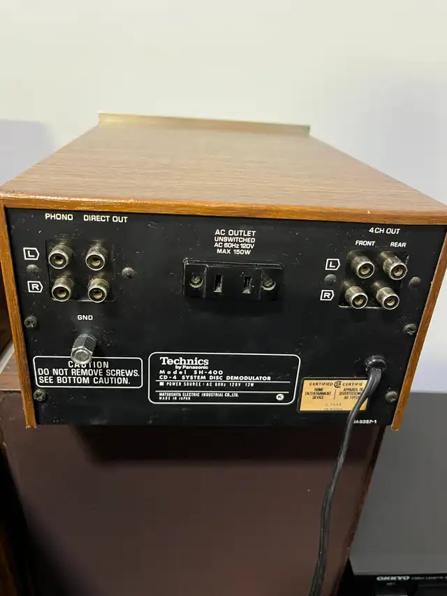 Vintage Technics 4CH Demodulator in Stereo Systems & Home Theatre in City of Toronto - Image 4