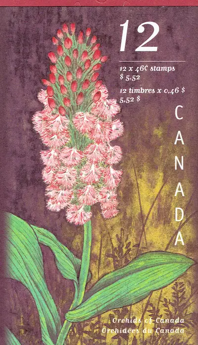 Un Livret / carnet de 12 Timbres neufs / new Stamps du CANADA, "ORCHIDS of CANADA / ORCHIDÉES du CAN...