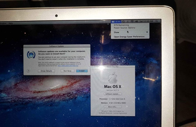 APPLE Macbook Air A1369 (13.3") New Battery - LOOK & READ THE AD in Laptops in Cambridge - Image 3