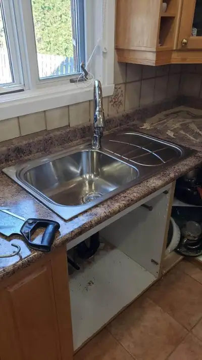 NEUF! NEW! Évier / Lavabo de cuisine en acier inoxydable Cantiro, View more