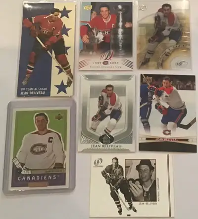 Montreal Canadiens Great Jean Beliveau 12 Different Cards $15, View more