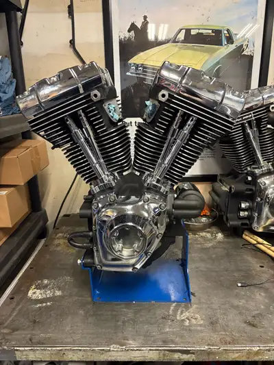 95” hot rod set up engine No Miles on it, fresh rebuilt. Reaper 525 cams, wiesco flat top pistons, 1...