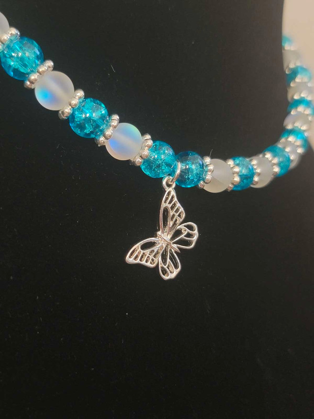 Blue Butterfly Necklace  in Jewellery & Watches in Brandon - Image 3