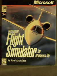 Microsoft Flight Simulator - for Windows 95. PC CD-ROM Software.