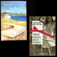 2 livres, romans d' Arlette Cousture