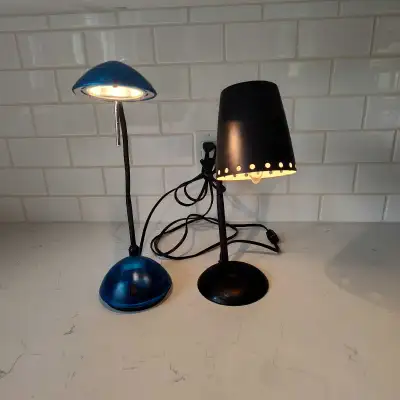 2 Desk/Night Table Lamps , View more