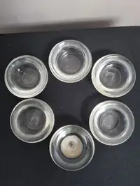 Clear Glass Candle Holders set of 6