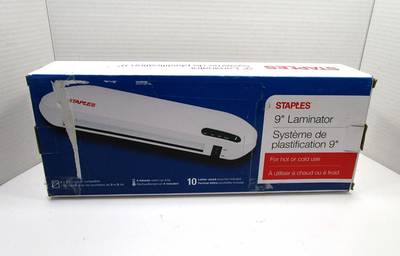 NEW STAPLES OL265M 9" Heat Seal Thermal Laminator, View more