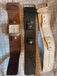 Mens Fossil Watches + Straps interchangeable  · 3 straps