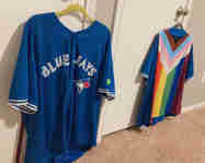 Brand New Toronto Blue Jays Rainbow Flag Jersey
