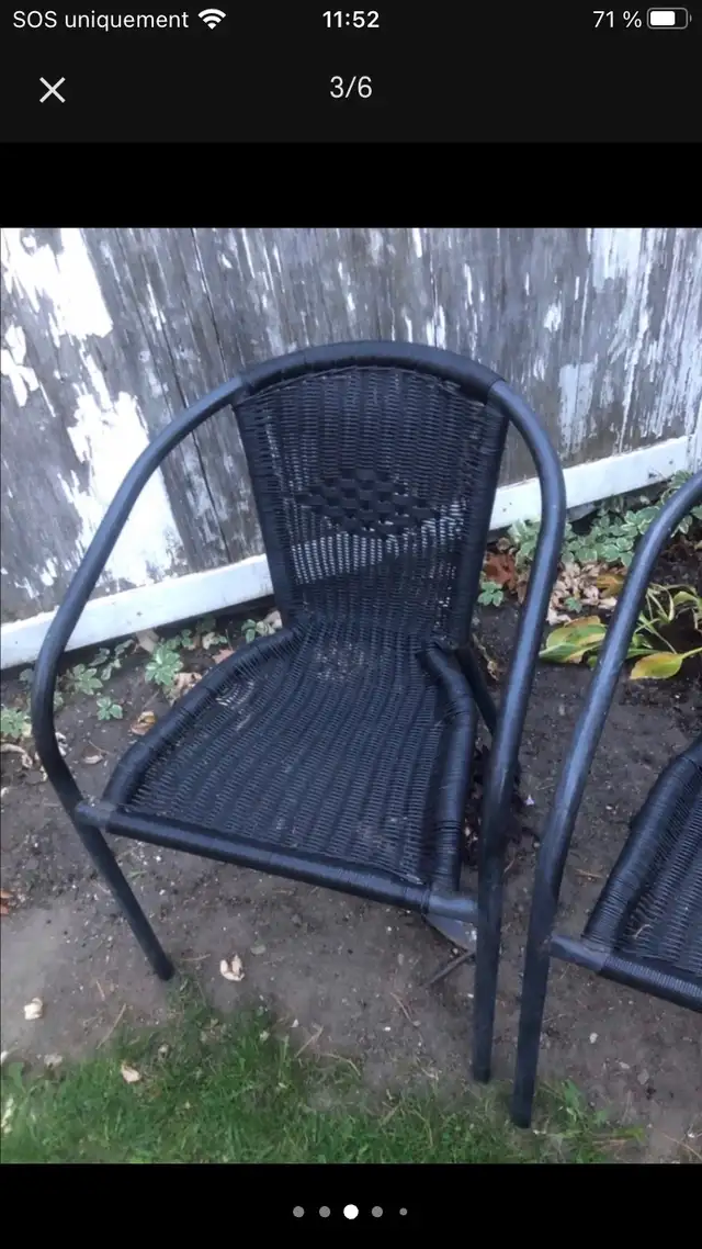 2 chaises en rotin pour extérieur  in Patio & Garden Furniture in Longueuil / South Shore - Image 4