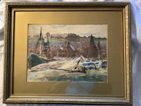 Antique Watercolour Painting by British Artist A. G. Morgan