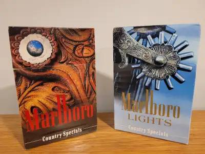Marlboro regular and lights 'country specials' limited edition cartons from 2001. Asking $40 Unique...