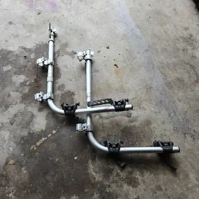 Universal Ladder Bike rack for two bikes. Mounts on trailer ladder