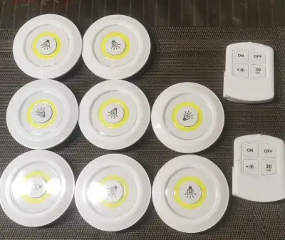 Lumière télécommande sans-fil DEL LED wireless remote light lamp, View more