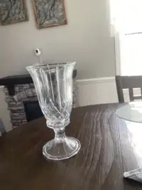 Large 2 Piece Crystal Candle Holder