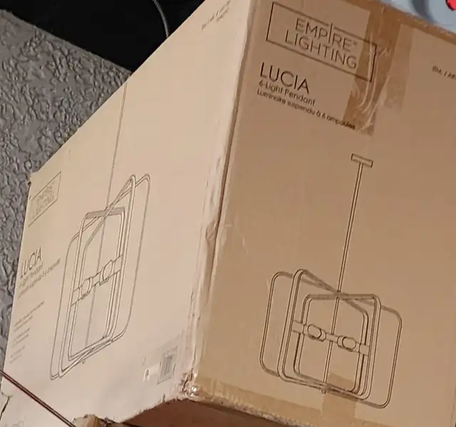 Lucia black and gold chandelier by empire lighting in Indoor Lighting & Fans in London - Image 5