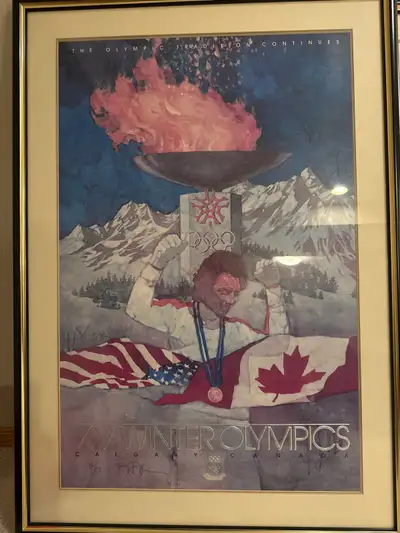 Winter Olympics limited edition art, View more