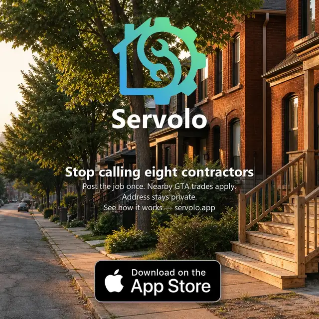 Free GTA app — post a home job, local contractors apply