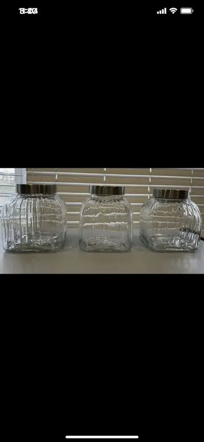 3pc Glass Storage Jars, View more