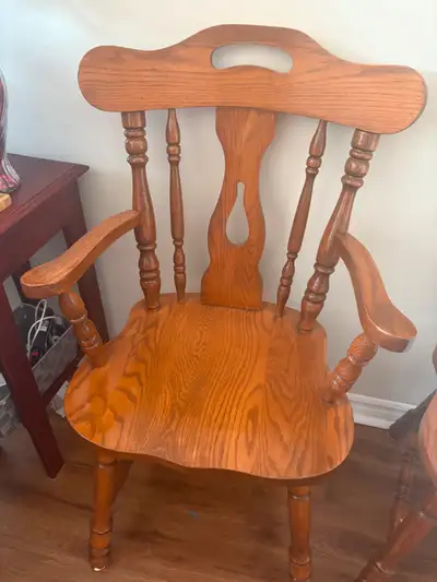 Oak table set, View more