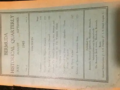 1945 Bermuda Historical Quarterly, View more