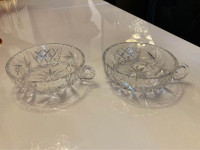 Set de 2 bols de service cristal pinwheel