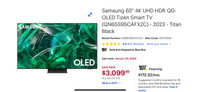 Brand new S95C Samsung 65" 4K UHD HDR QD-OLED Tizen Smart TV