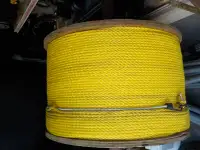 3/8       3 strand yellow nylon rope
