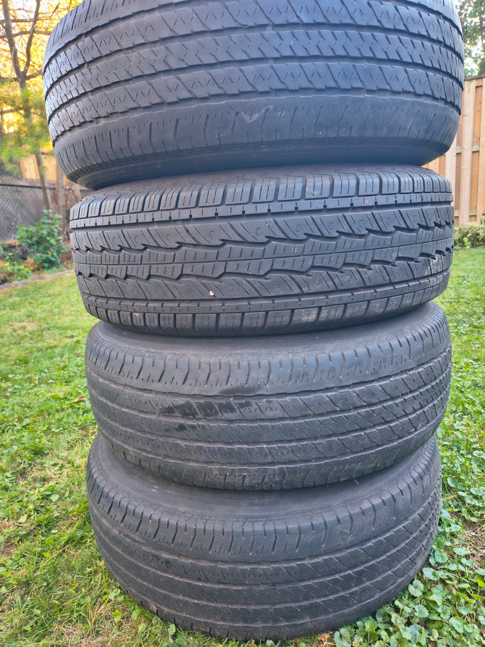 Used 17” alloy rims with 255/70R17 all season tires | Tires & Rims ...