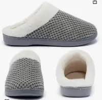 Women’s memory foam slippers, size 6, new