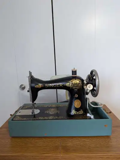 Singer Model 115 Sewing Machine with case, View more