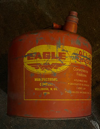 Vintage EAGAL gas can