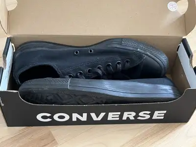 Black monochrome Converse  (men 10 / womens, View more