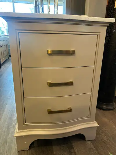 BRAND NEW 24”W Bath Vanity with Natural Marble Top in Carrara, View more
