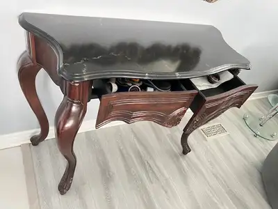 BOMBAY 2 Drawer Solid Wood Console Table, Moving Sale,, View more