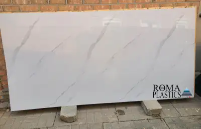 4 X 8 FT, 3mm Wall Panels. Looks like Marble, Porcelain Quartz Slab. 100% waterproof, very high qual...