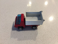 Vintage Antique Old Diecast Playart Red and White Dump Truck