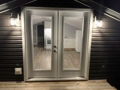 Upstairs 1 bedroom apartment in River Ryan area available Dec 1. Apartment includes fridge,stove,was...