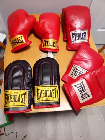 all boxing gloves $25 a pair taking them all get a deal